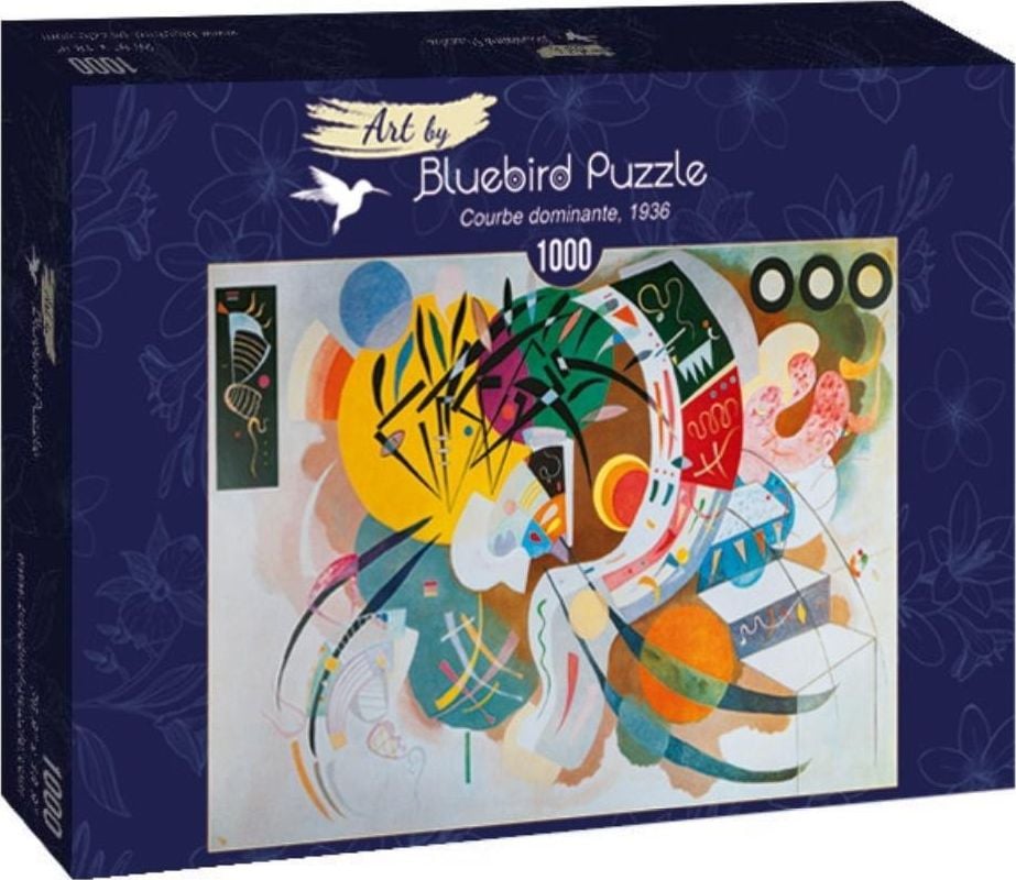Puzzle Bluebird 1000 piese - Vassily Kandinsky: Courbe dominante, 1936