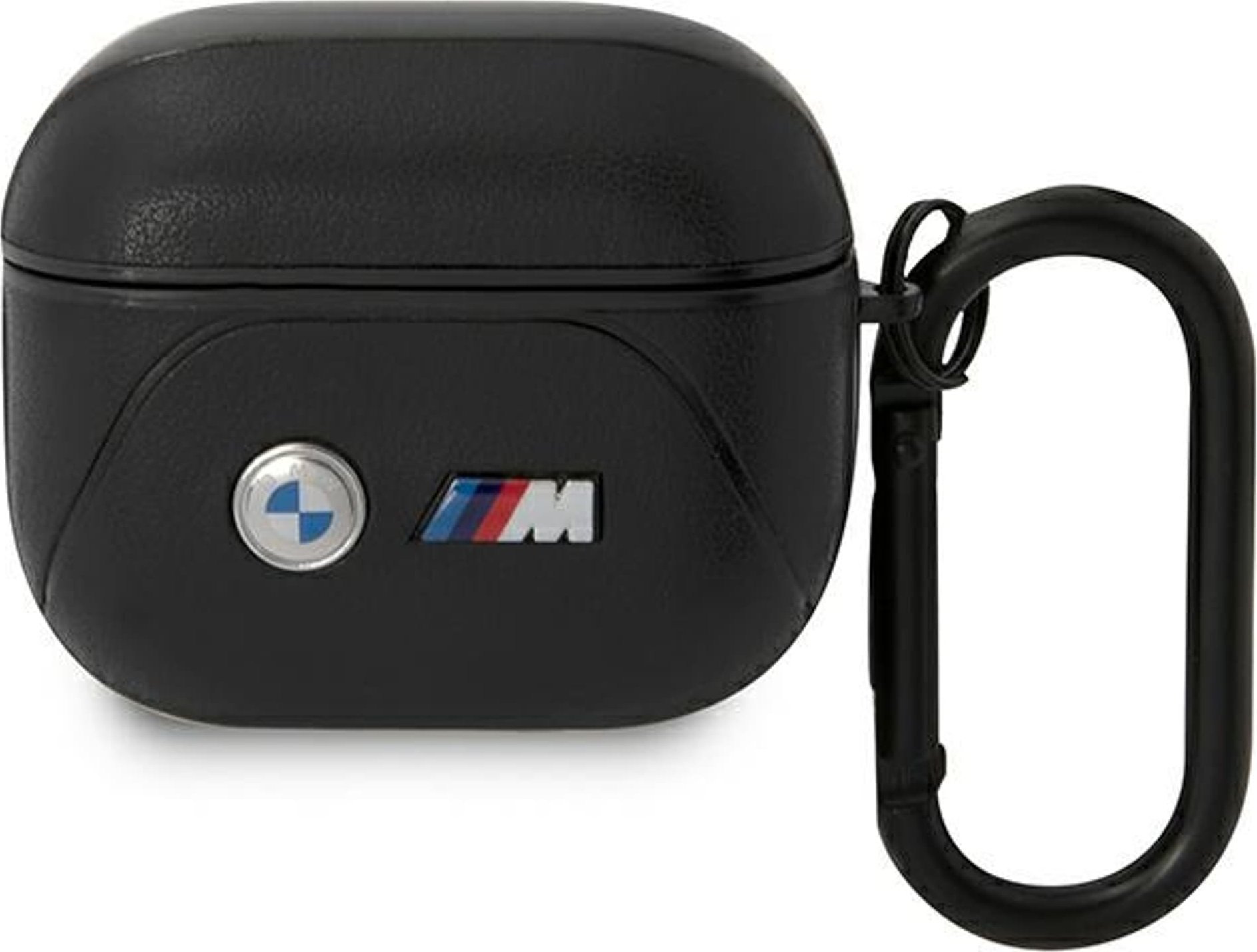 BMW BMW BMA322PVTK Husă AirPods 3 gen negru/negru Linie curbată din piele
