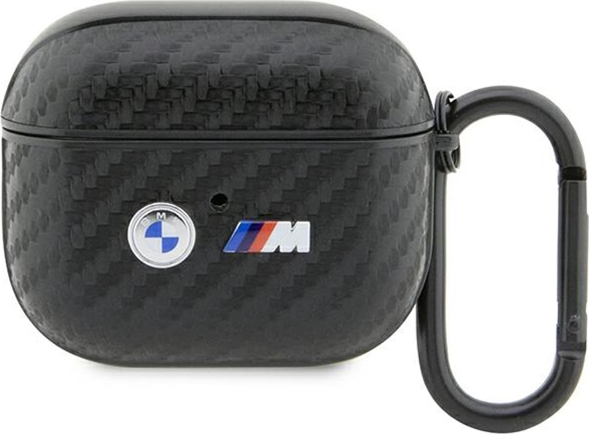 BMW BMW BMA3WMPUCA2 Husa AirPods 3 gen negru/negru Carbon Double Metal Logo