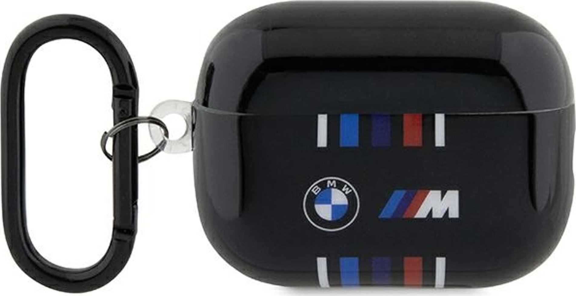 BMW BMW BMAP222SWTK Husă AirPods Pro 2 gen negru/negru Linii colorate multiple