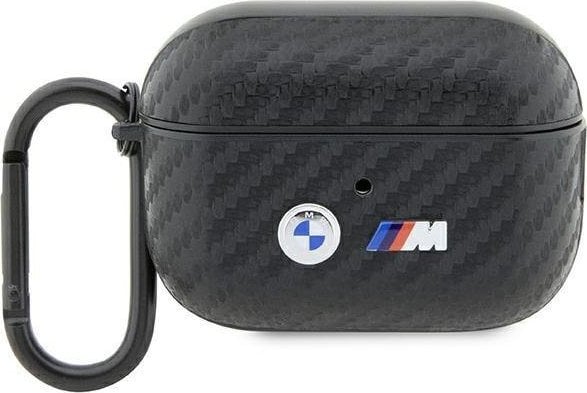 BMW BMW BMW BMAP2WMPUCA2 Husa AirPods Pro 2 gen negru/negru Carbon Double Metal Logo