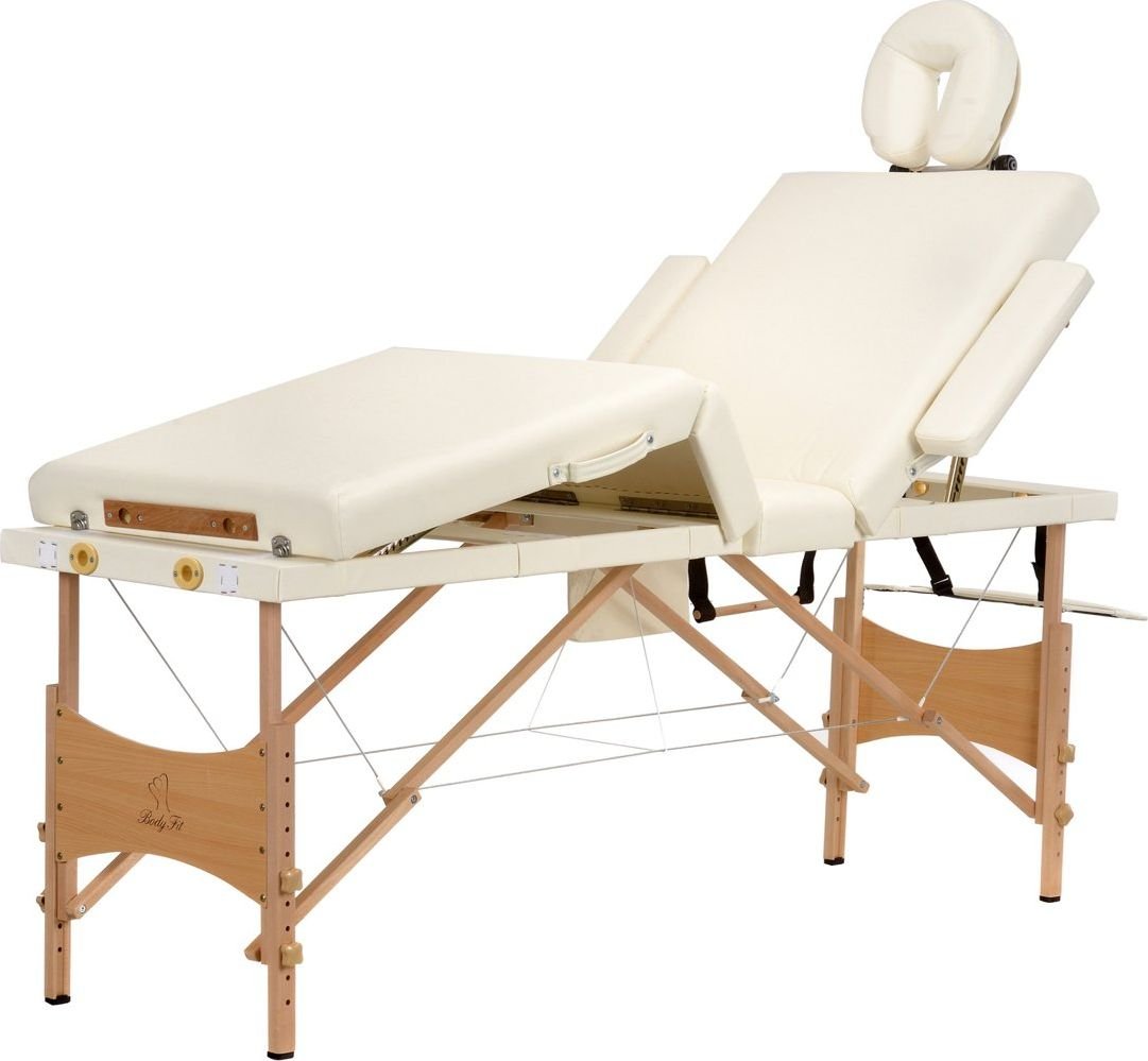Bodyfit Stół, łóżko do masażu 4 segmentowe beżowe (642)