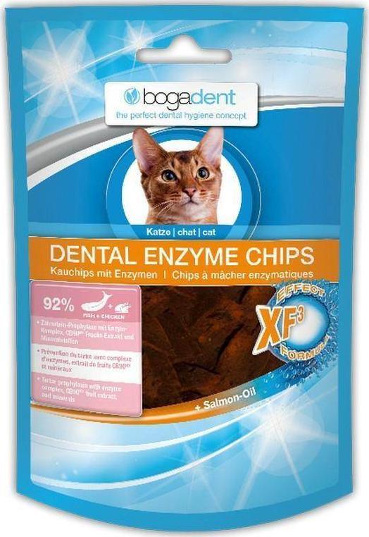 Bogadent Bogadent Chips de enzime dentare Fish Cat Delicacy P/Osadom 50g