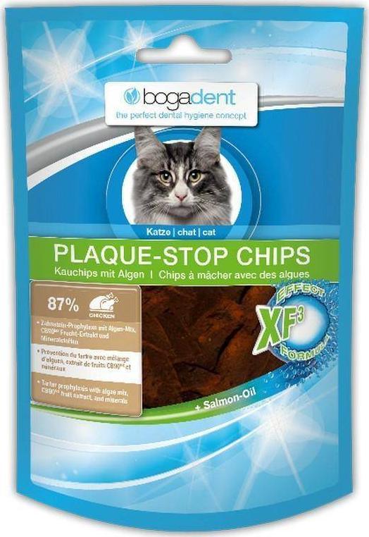 Bogadent Bogadent Plaque-Stop Chips Chicken Cat Delicate P/Osadom 50g