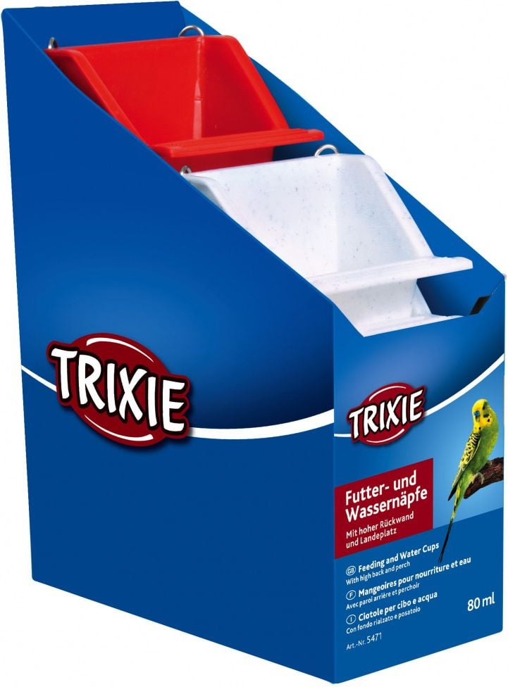 Bol Trixie cu suport de agatat pentru pasari 80 ml/6 × 6 cm 5471