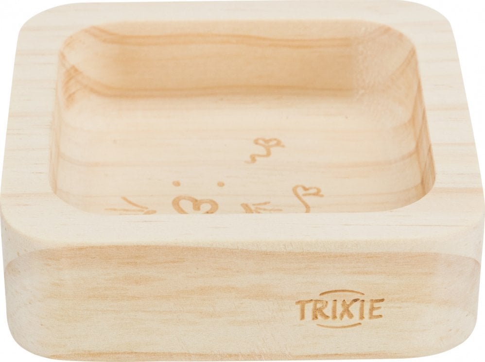 Bol Trixie, iepure/rozatoare, lemn, 60 ml/8 × 8 cm