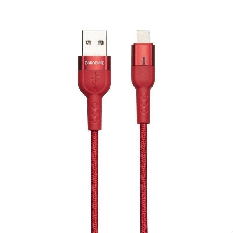 Borofone USB-A - Cablu Lightning 1,2 m roșu (6931474724069)