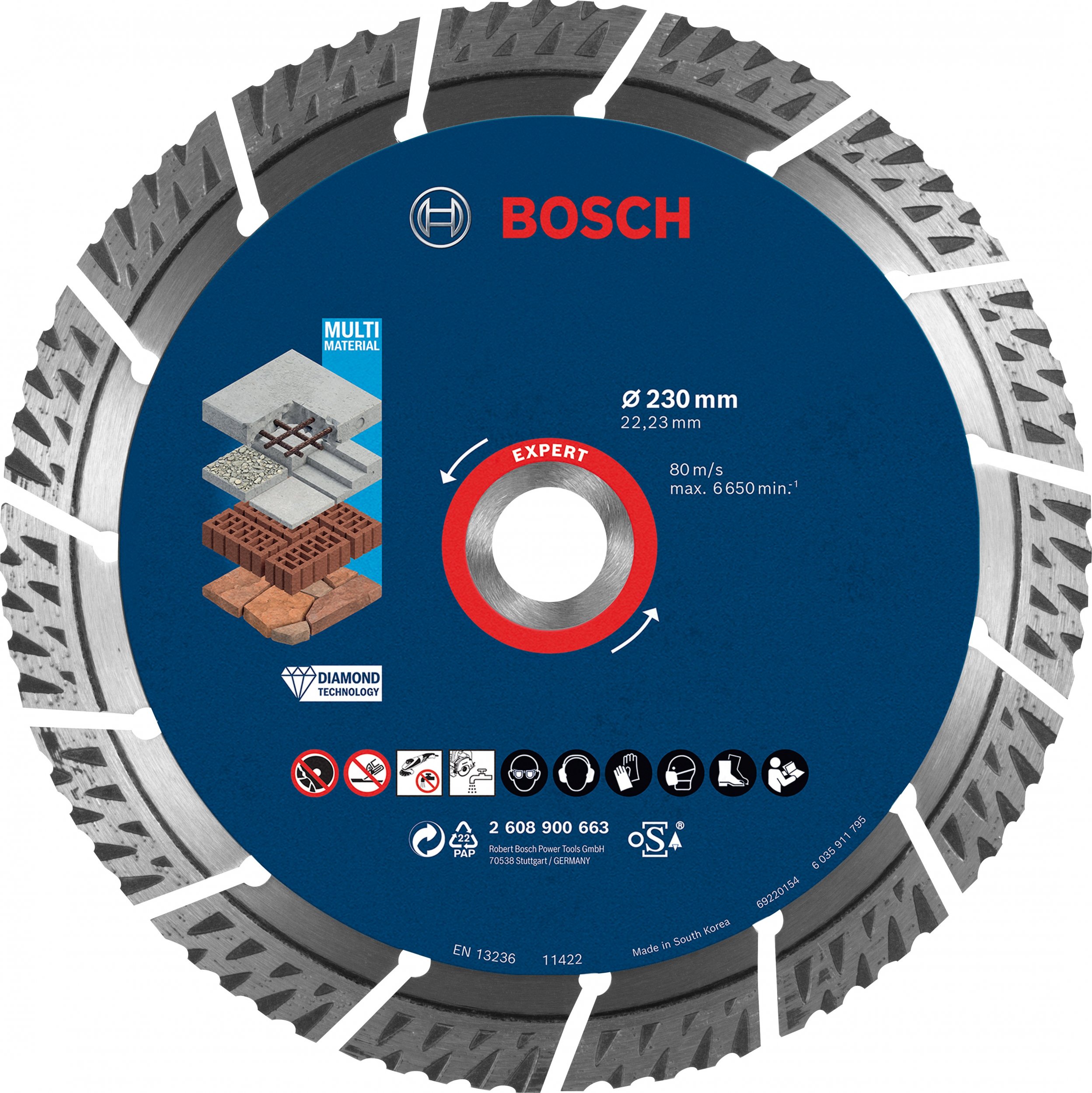 Bosch Bosch MultiMat DIA TS 230x22,23x2,4x15mm - 2608900663 GAMA EXPERT