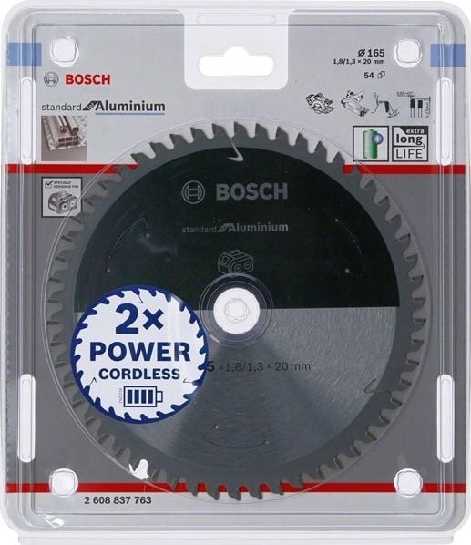 Ferăstrău Bosch standard pentru aluminiu 165x20x54z (2608837763)