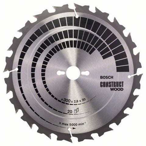 Pânză ferăstrău construi din lemn 300 x 20mm 20Z (2608640700)