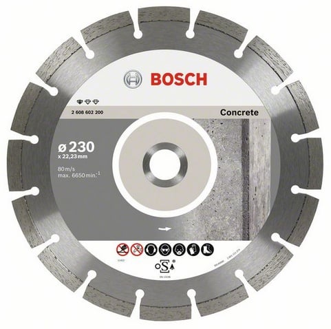 Disc diamantat Bosch Professional Standard pentru beton, 150 x 22,23 x 1.6 x 10 mm