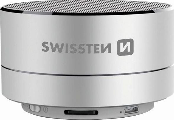 Boxa Bluetooth Swissten I-Metal Mini BT 4.0, Argintiu