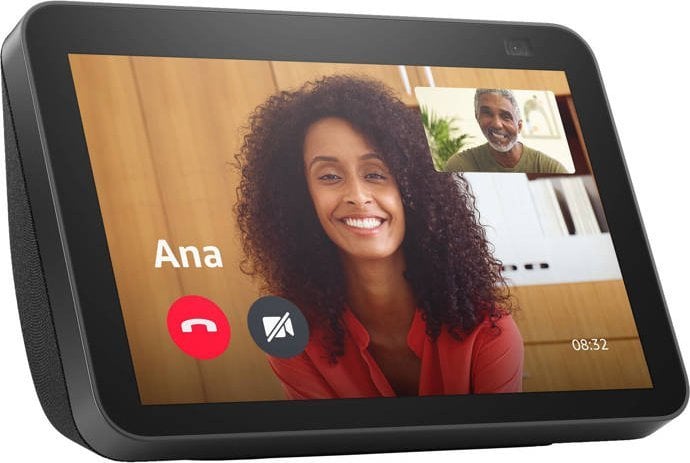 Boxa inteligenta Amazon Echo Show 8 (2nd Gen), 8` Touch Screen, Camera 13 MP, Wi-Fi, Bluetooth, Negru