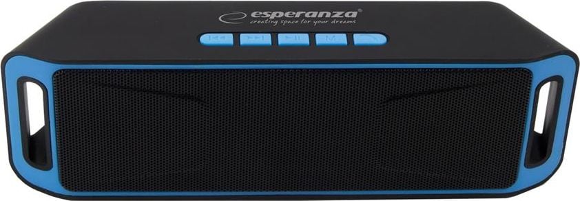 Boxa portabila Esperanza EP126KB FOLK cu Radio FM Negru/Albastru