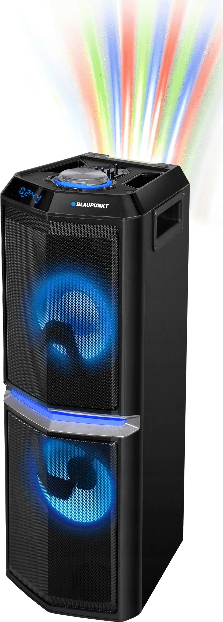 Boxa portabila profesionala Blaupunkt PS10DB, Bluetooth, FM, SD, USB, Karaoke, lumini disco, negru