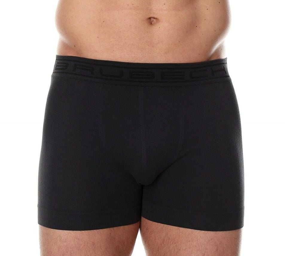 Boxeri Brubeck pentru bărbați Comfort Cotton Dark Graphite S. L (BX00501A)