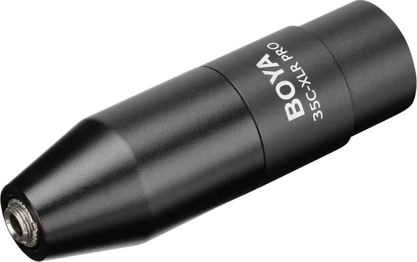 Convertor BOYA 3.5mm TRS la XLR, 12-48V Phantom Power 35C-XLR Pro