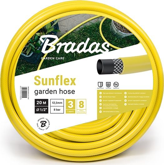 Bradas Furtun de grădină Sunflex 3 straturi 1/2` 50m WMS1/250 Bradas 1773