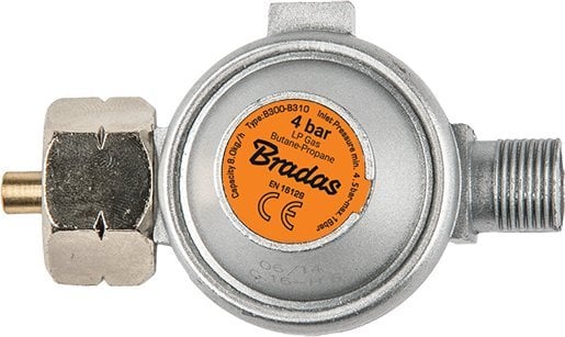 Bradas Reductor de gaz de inalta presiune, 4bar, 8kg/h filet exterior 3/8` Bradas