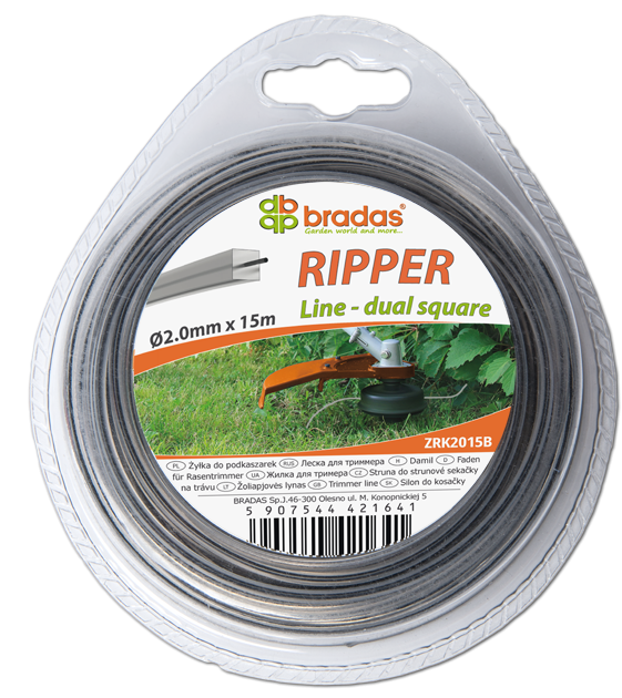 Bradas Ripper Dual pătrat 2,7 mm 15 m blister (ZRK2715B)