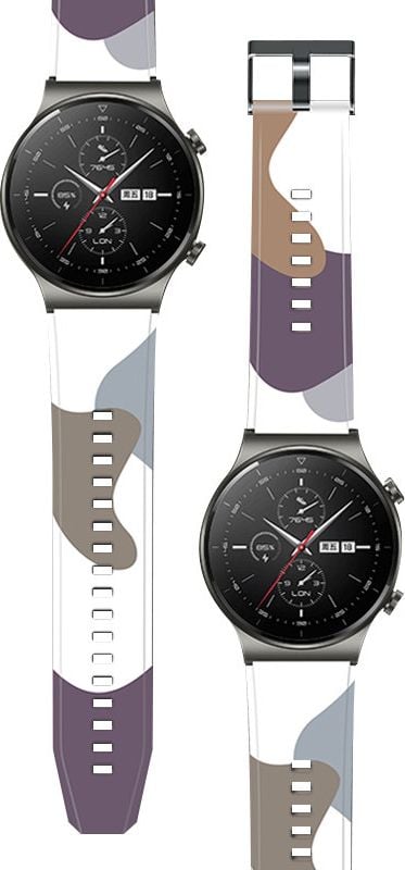 Bratara Hurtel Strap Camo pentru Huawei Watch GT2 Pro Curea din silicon Bratara Camo pentru ceas (10)