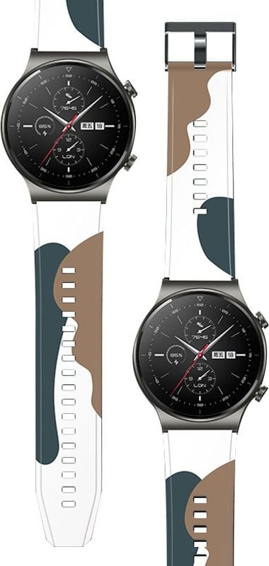 Bratara Hurtel Strap Camo pentru Huawei Watch GT2 Pro Curea din silicon Bratara Camo pentru ceas (2)