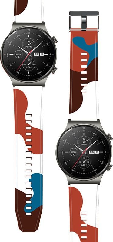 Bratara Hurtel Strap Camo pentru Huawei Watch GT2 Pro Curea din silicon Bratara Camo pentru ceas (9)