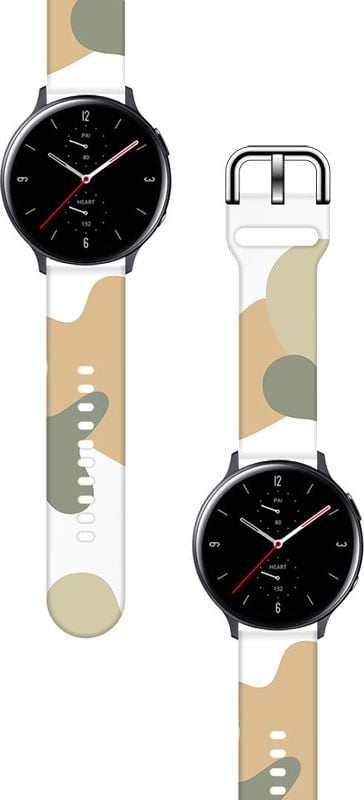 Bratara Hurtel Strap Camo pentru Samsung Galaxy Watch 46mm Curea din silicon Bratara ceas Camo (6)