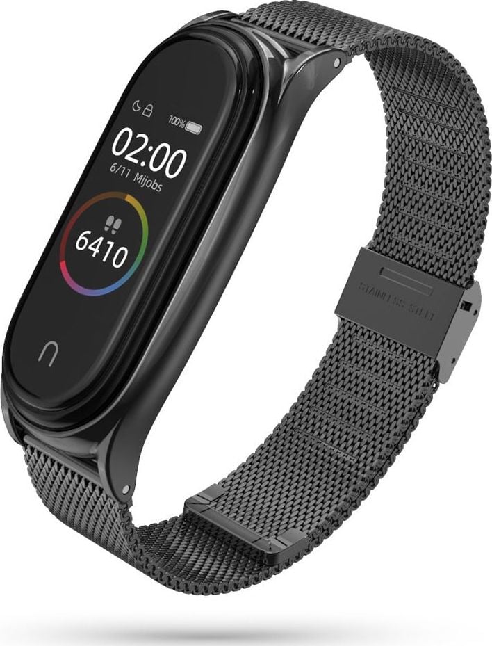 Bratara Tech-Protect Milanese Mi Smart Band 5 neagra