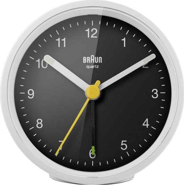 BC 12 WB cuarț ceas cu alarmă, alb (67050)