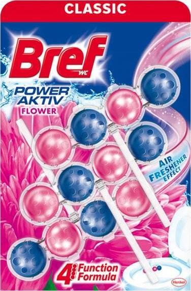 Bref Bref Power Aktiv Flower Zawieszka do WC 3x50 g