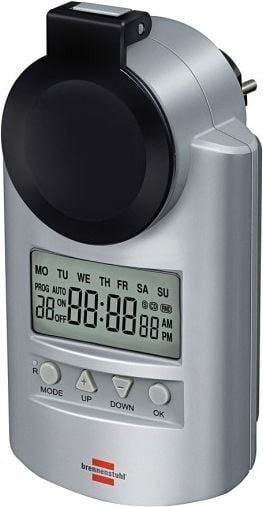 Brennenstuhl Temporizator electronic 16A 3680W săptămânal Primera Line DT IP44 (1507491)