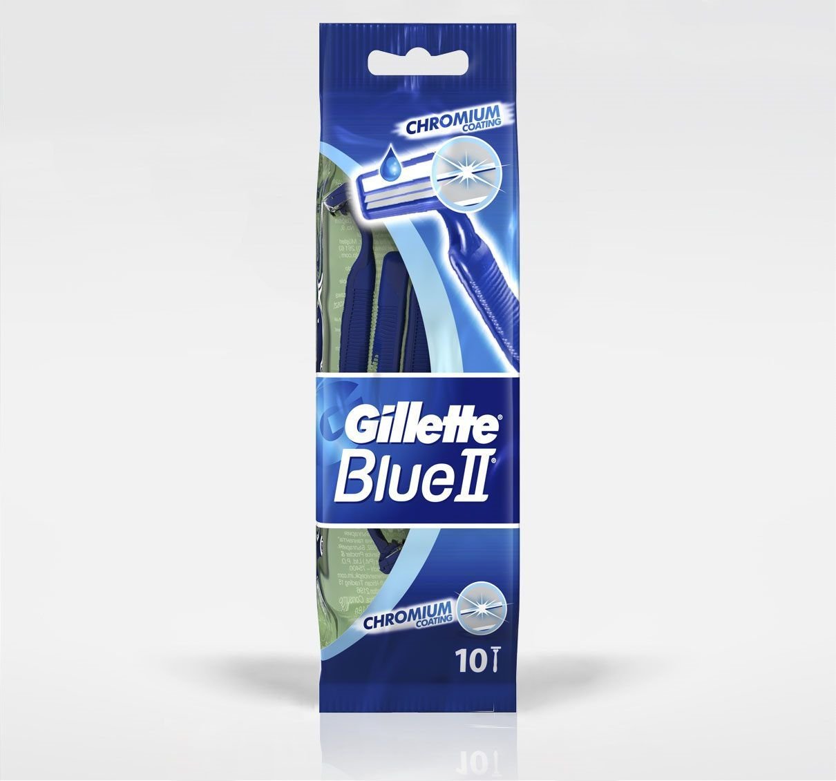 Aparat de ras Gillette Blue, II ,10 buc,Albastru, unică folosință