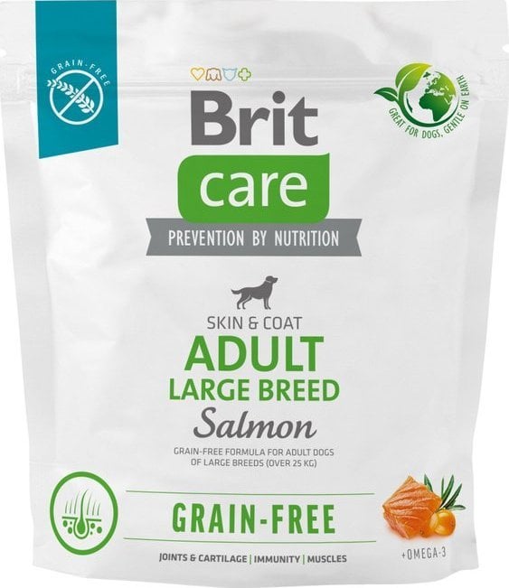 Brit BRIT CARE Câine Somon Adult Rase Mari fără cereale 1kg