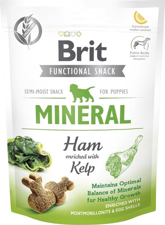Recompense Brit Care Dog Snack Mineral Ham for Puppies, 150 g
