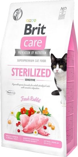 Hrana uscata pentru pisici Brit Care Cat Grain Free Sterilised Sensitive, 2 kg