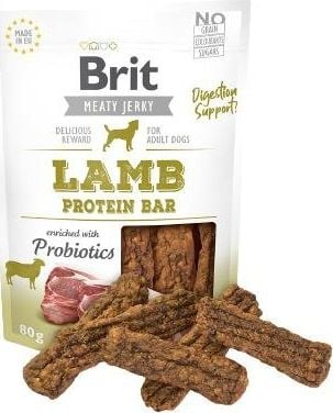 Brit BRIT MEATY JERKY Carne Deshidratată Miel Baton Proteic LAMB 80g