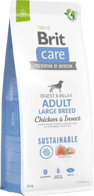 Brit Care Dog Sustainable Adult Pui Insectă 12kg