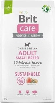 Brit Care Dog Sustainable Adult Pui Insectă 7kg