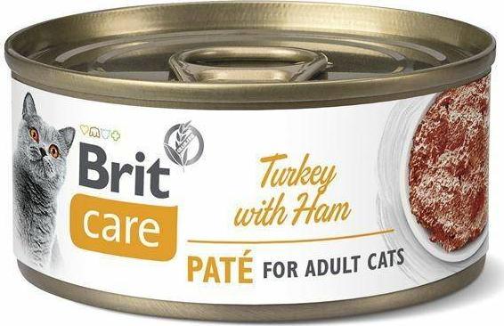 Brit CARE CAT conservă CURCEN &amp; SUNCĂ 70g