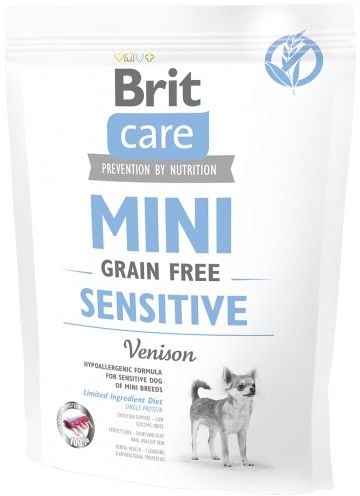Hrana uscata pentru caini Brit Care, Grain Free, Mini Sensitive, 400g