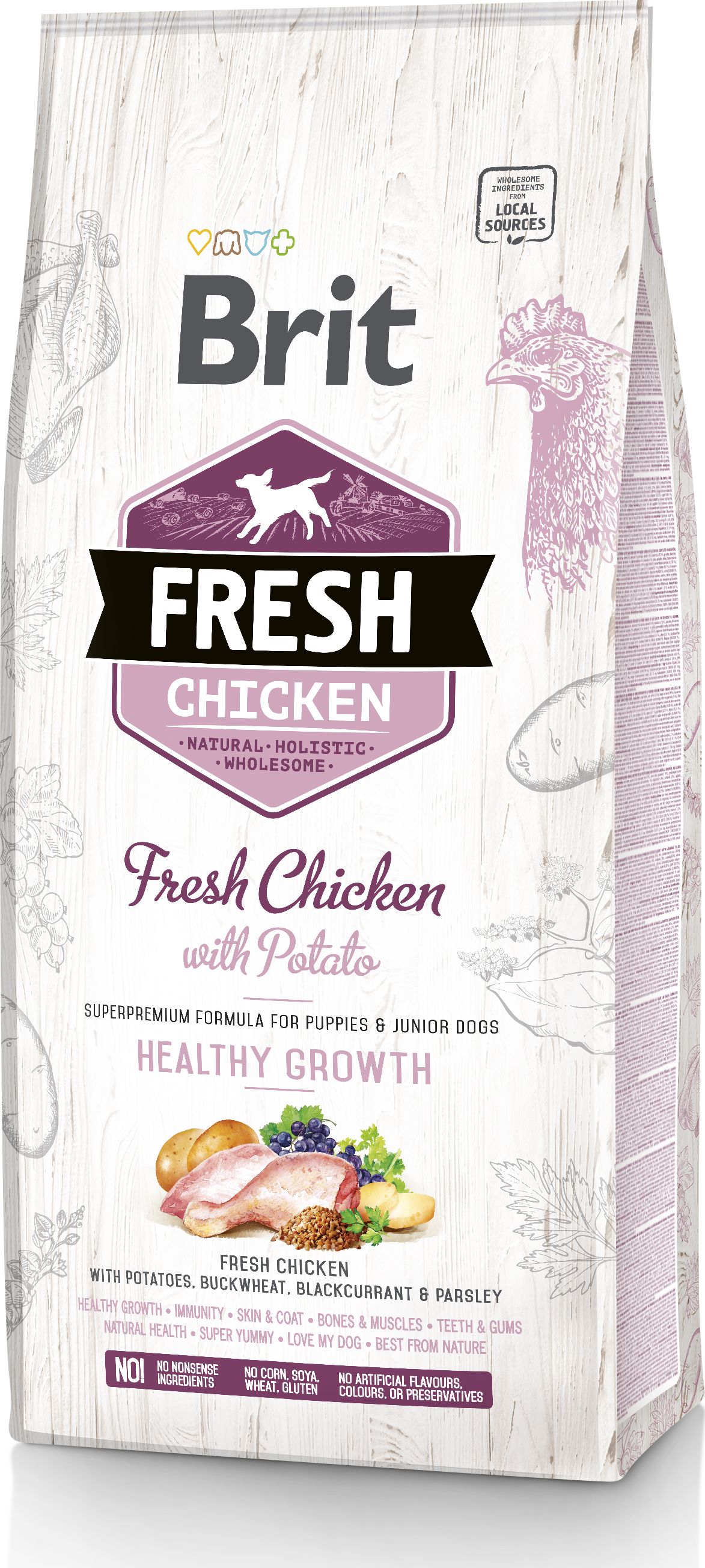 Brit Fresh Puppy Chicken&Potato 12kg