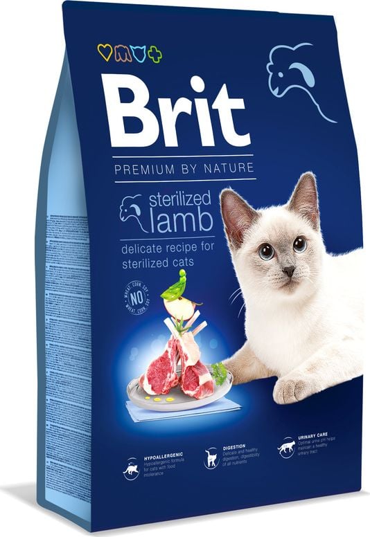 Brit Karma Dry Premium Sterilizat cu miel 800g