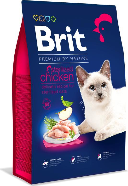 Brit Premium Hrana uscata sterilizata cu pui 300g