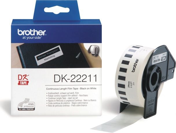 Benzi etichete - Film White tape Brother DK22211, 29mm