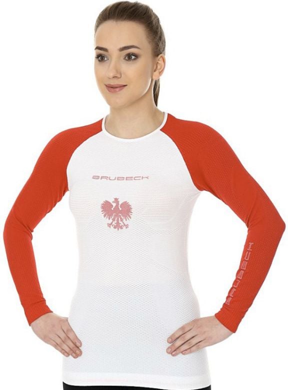 Tricou Brubeck pentru femei 3D Husar PRO alb-rosu s.L (LS13200)