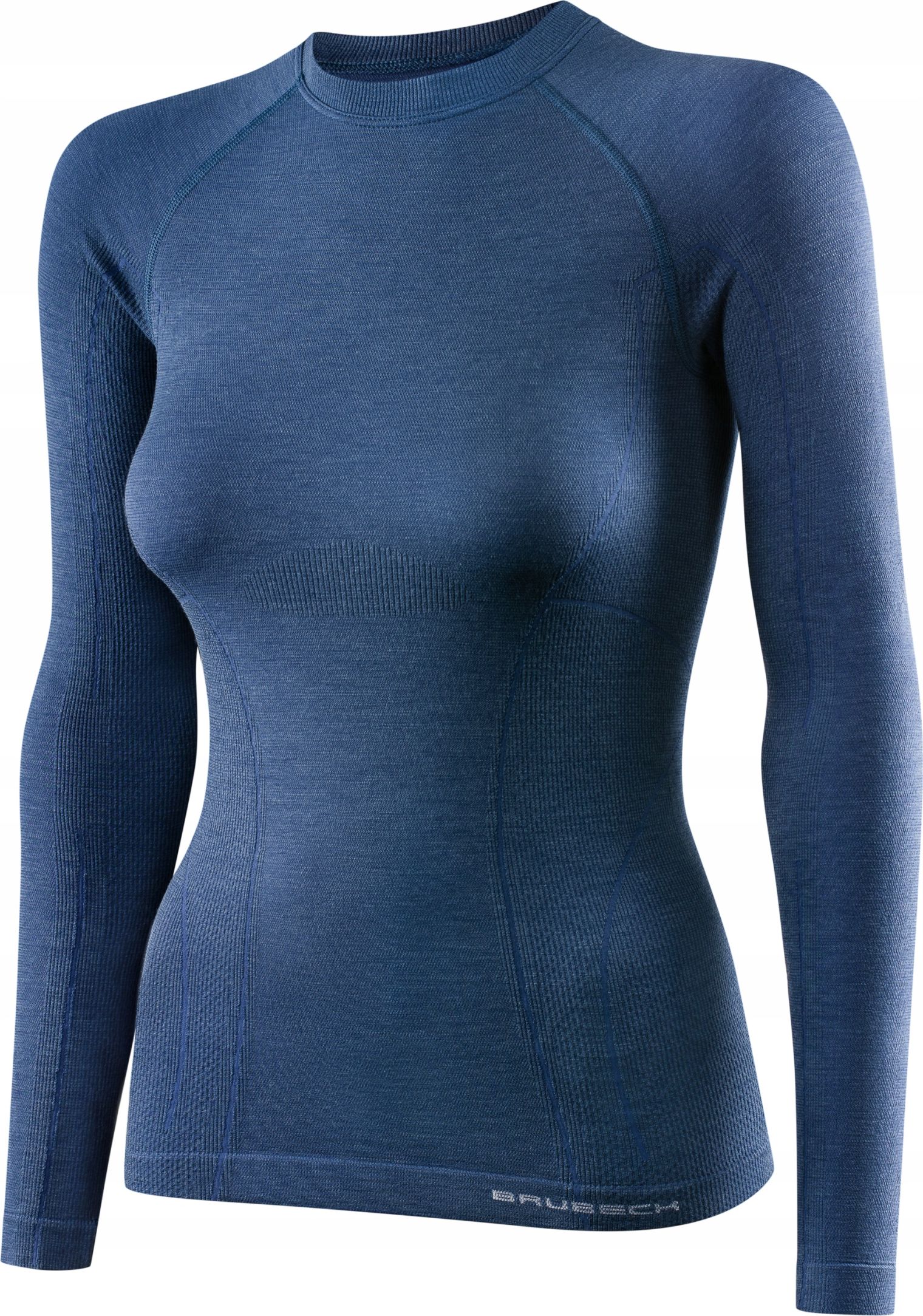 Tricou din denim cu mânecă lungă XL Brubeck LS12810 ACTIVE WOOL pentru femei