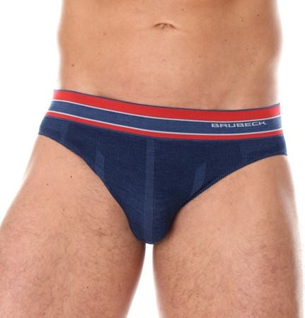 Slip bărbați Brubeck ACTIVE WOOL BE10110 bleumarin s. XL