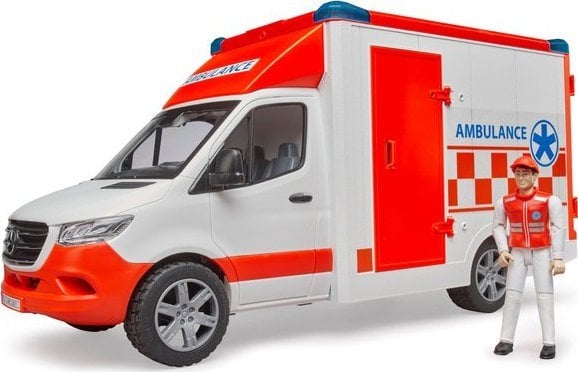 Bruder Bruder 02676 Ambulanță cu figurină Mercedes Rescuer