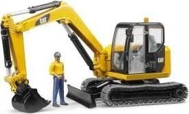 Mini Excavator Bruder Construction - CAT, cu muncitor